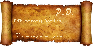 Pásztory Dorina névjegykártya